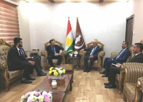 Kurdistan Islamic Union receives a delegation of the Belgian Embassy