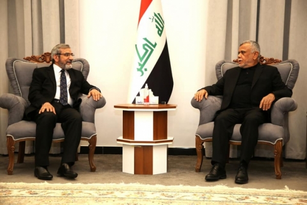 بالصور.. الأمين العام للاتحاد الإسلامي الكردستاني يزور رئيس منظمة بدر في بغداد