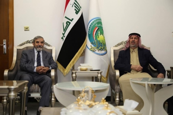 الأمين العام للاتحاد الإسلامي الكردستاني يلتقي برئيس ديوان الوقف السني