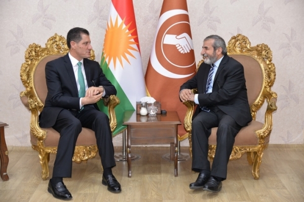 Secretary-General of the Kurdistan Islamic Union receives the Iraqi Minister of Planning