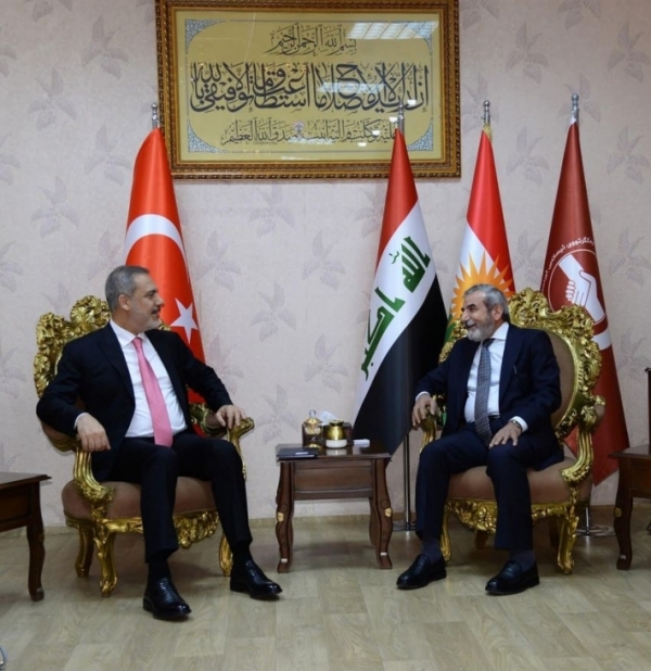 Secretary-General of the Kurdistan Islamic Union receives the Turkish Foreign Minister