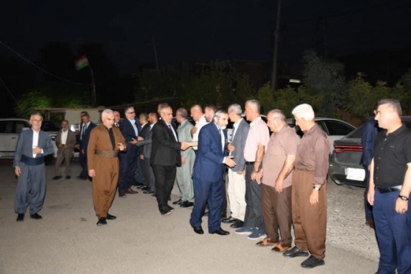 الأمين العام للاتحاد الإسلامي الكردستاني يتفقد منطقة زاخو