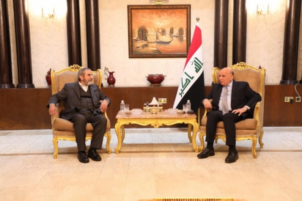 الأمين العام للاتحاد الإسلامي الكردستاني يزور وزير الخارجية العراقي
