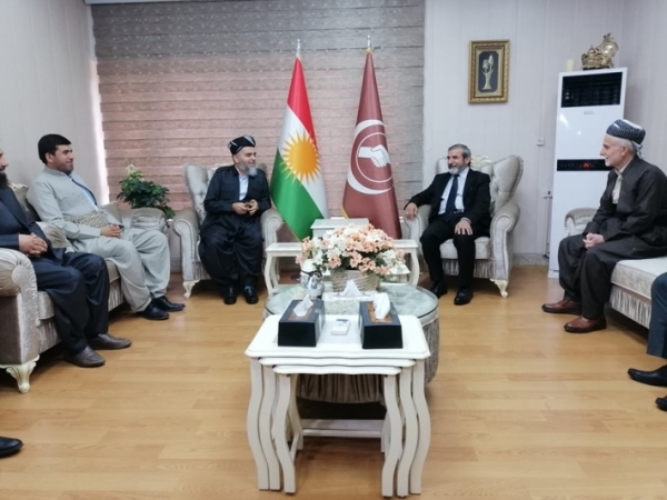 Secretary-General of the Kurdistan Islamic Union receives a senior delegation from the Kurdistan Islamic Group