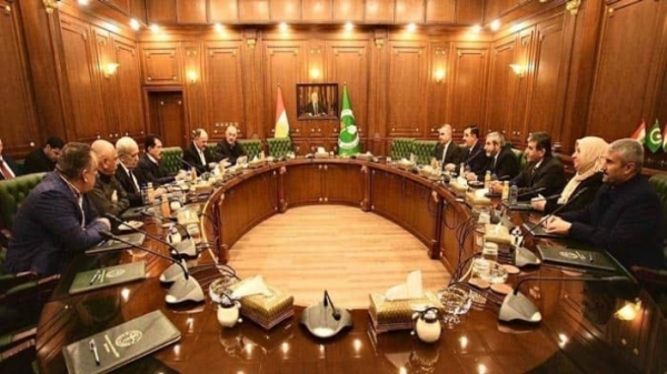 A meeting between the Kurdistan Islamic Union and the Patriotic Union of Kurdistan in Sulaymaniyah