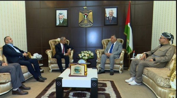 A delegation of the Kurdistan Islamic Union visits the Palestinian consulate in Erbil