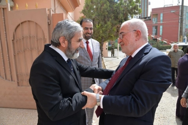 الأمين العام للاتحاد الإسلامي الكردستاني يستقبل وفدا من الحزب الإسلامي العراقي