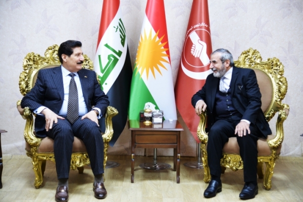 Secretary-General of the KIU receives a high-level delegation of the Kurdistan Democratic Party